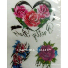 Rose temporary tattoo sticker